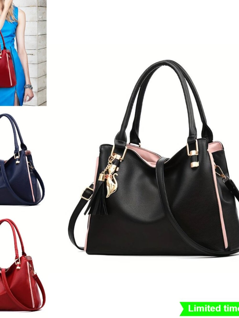 Elegant Women's Fashion Tote Bag Stylish Satchel Handbag